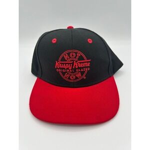 Krispy Kreme Hot Now Original Glazed Snapback Hat Black Red Men Cap Donuts